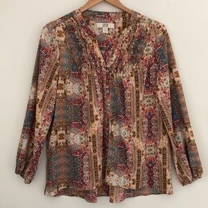 Vintage America Blues Paisley Button Down M